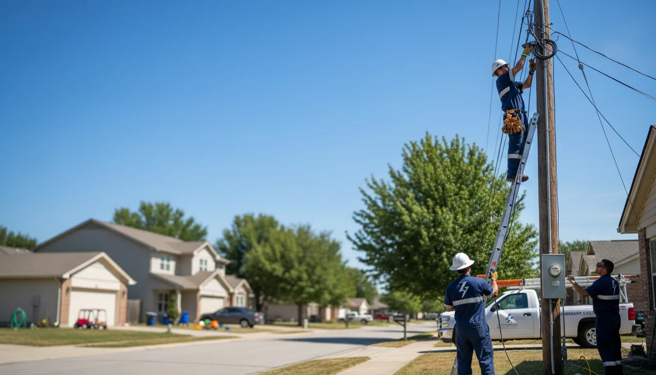 Residential electrician providing installation services in Hays, NC